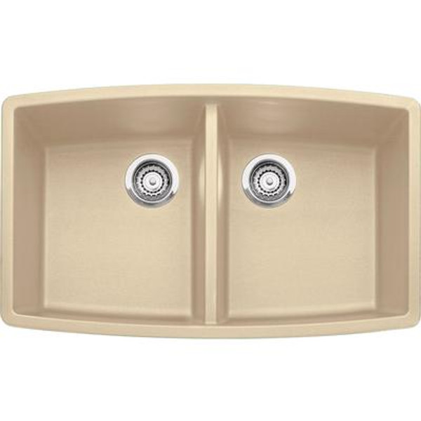 Silgranit; Natural Granite Composite Undermount Kitchen Sink; Biscotti