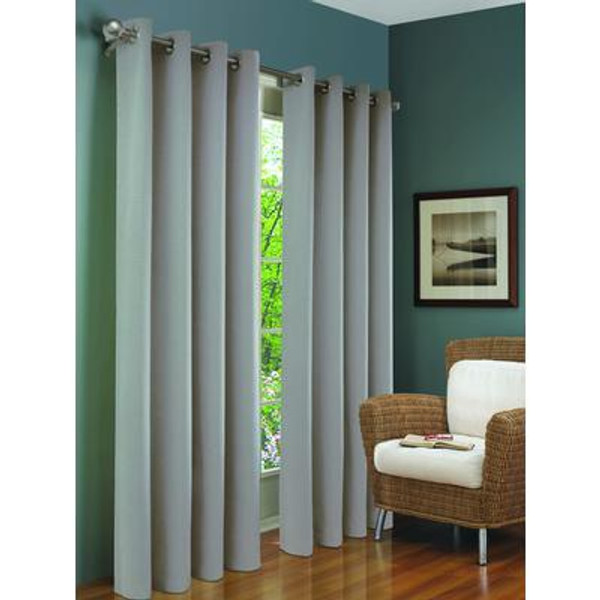 Brooks Insulated Curtain; Grey - 54 Inches X 84 Inches