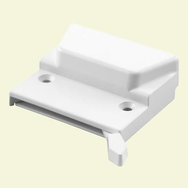 Low Profile Sash Lock with Keeper; White