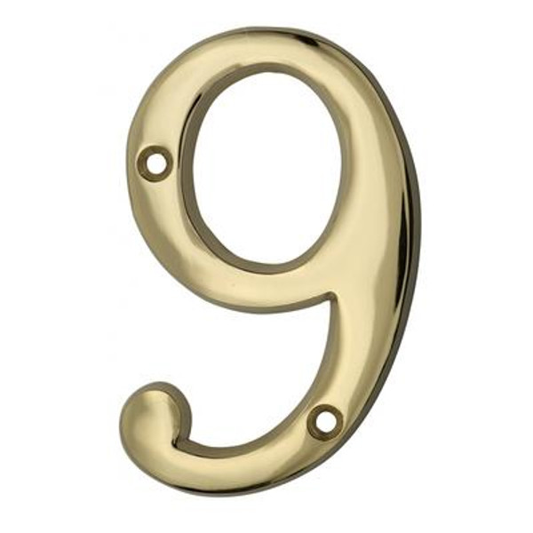 Classic Style Brass Number - 4 inch