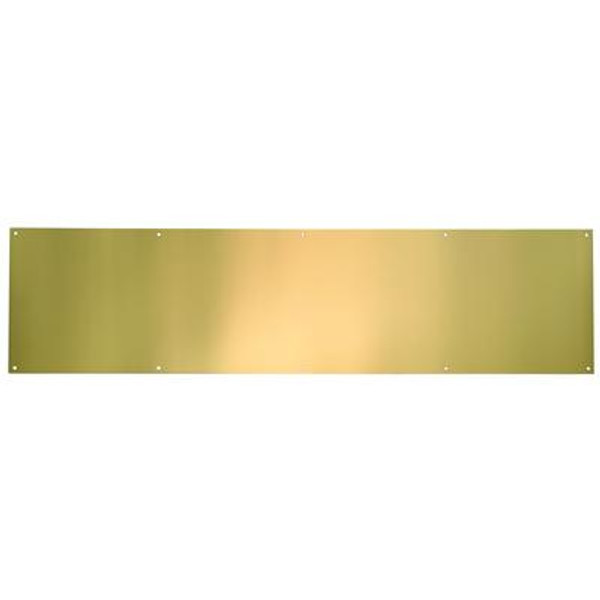 Polished Brass Anti Tarnish Kickplate - 6 in x 30 in