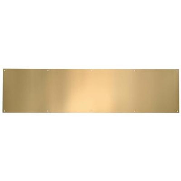 Polished Brass Anti Tarnish Kickplate - 6 in x 32 in