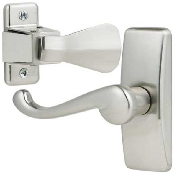 Storm Door Handle Set Brushed Chrome