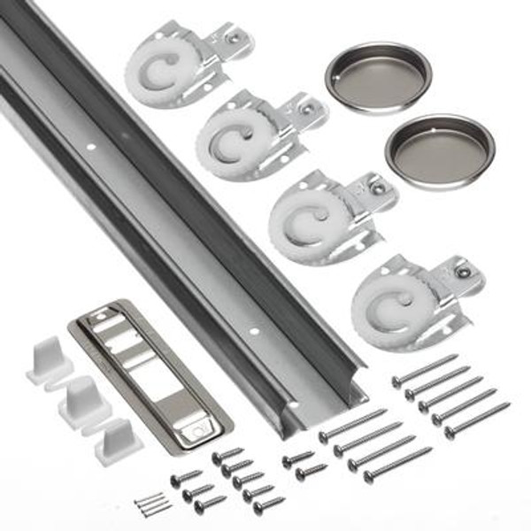 2.44m (96inches) Sliding Door Track & Hardware Kit