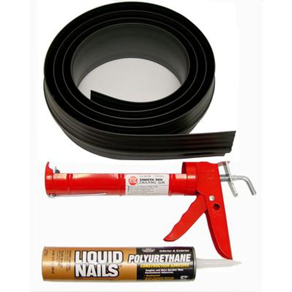 10 ft. Black Garage Door Threshold Kit