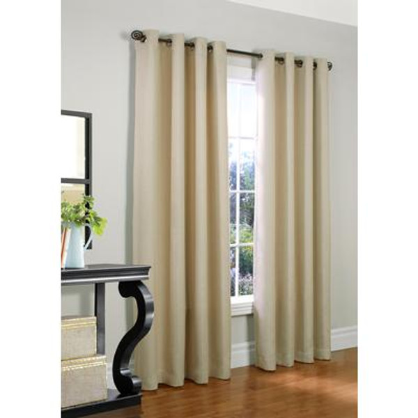 Brooks Solid Insulated Grommet Panel 54 Inches X 95 Inches - Beige