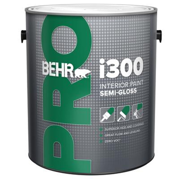 BEHR PRO i300 Series; Interior Paint Semi-Gloss - Deep Base; 3.79 L