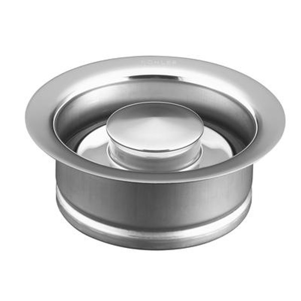 Disposal Flange With Stopper in Polished Chrome