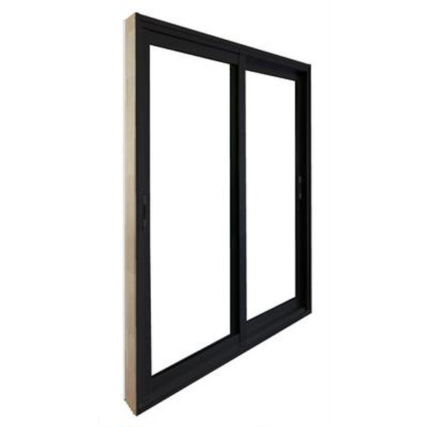 Double Sliding Patio Door - 5 Ft. / 60 In. x 80 In. Black