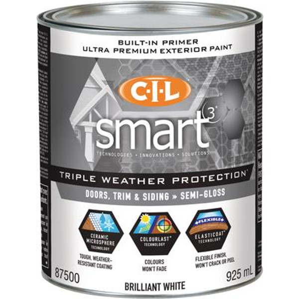 CIL Smart3 Exterior Semi Gloss Quart