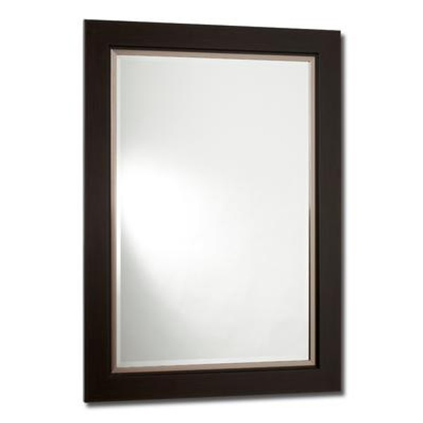 Wellington; Mirror; Satin Brown - 24 Inch x 36 Inch