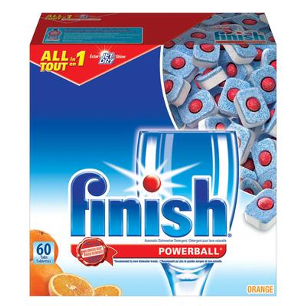 Dishwashing Detergent Powerball Orange - 60 Tabs