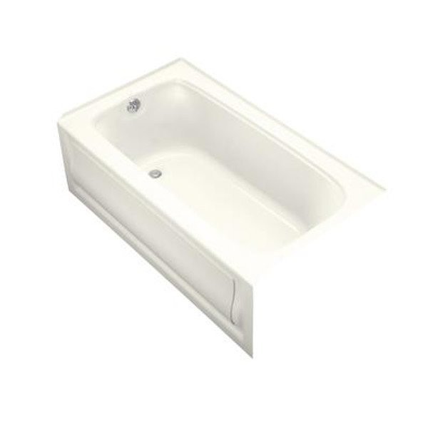 Bancroft 5 Foot Bath With Left-Hand Drain in Biscuit