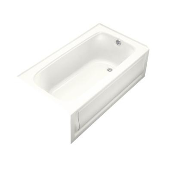 Bancroft 5 Foot Bath With Right-Hand Drain in White