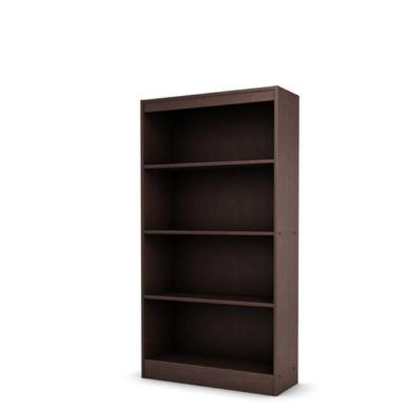 Freeport 4-Shelf Bookcase Chocolate