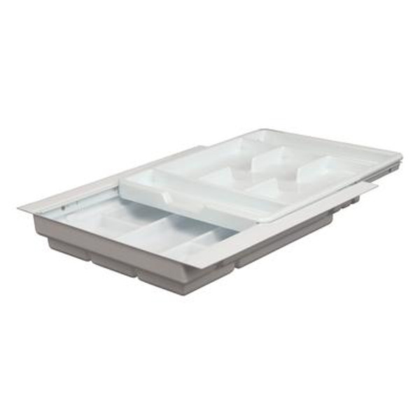 Double Tiered Tableware Tray - 15.25 to 17.75 Inches Wide