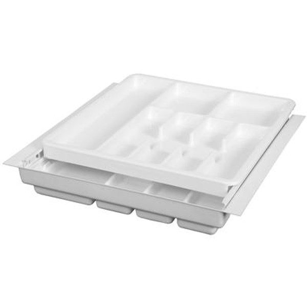 Double Tiered Tableware Tray - 18.25 to 20.75 Inches Wide