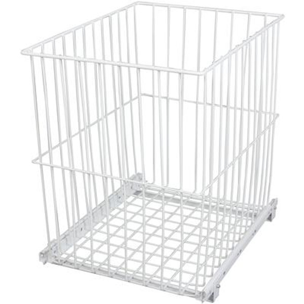Roll-Out Wire Hamper - 14.4375 Wide x 18.875 Inches Tall