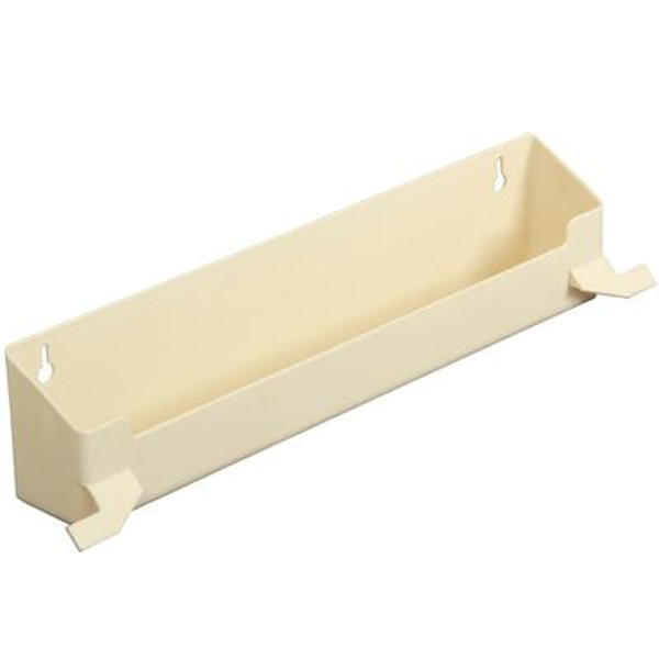 Polymer Almond Sink Front Tray With Stops - 12.375 Inches Wide