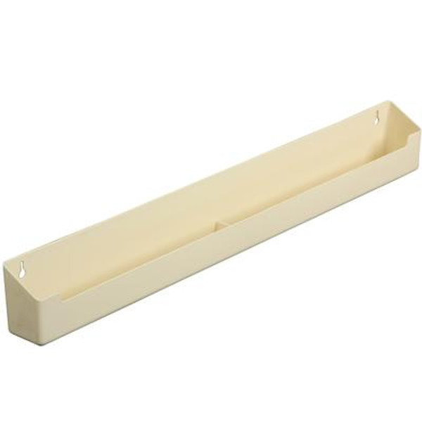 Polymer Almond Sink Front Tray With Stops - 24.375 Inches Wide