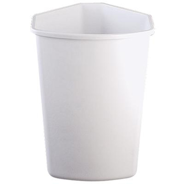 32 Quart White Waste and Recycle Bin