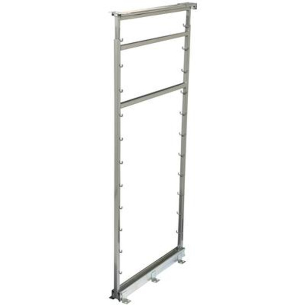 Side Mount Frosted Nickel Pantry Frame - 42.5 Inches to 49.375 Inches Tall