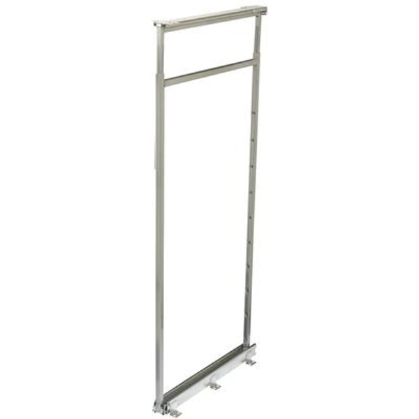 Center Mount Frosted Nickel Pantry Frame - 46.5 Inches to 53.375 Inches Tall