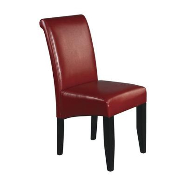 Red Finish Parsons Chair