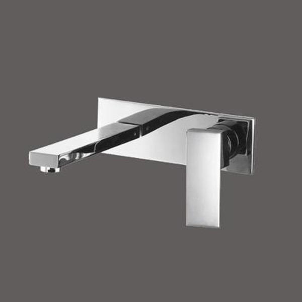 Single Handle Wall Mount Faucet With Trim