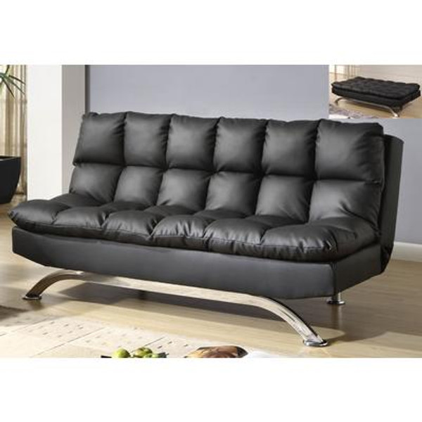 Sussex-Klik Klak Convertible Sofa Bed-Black