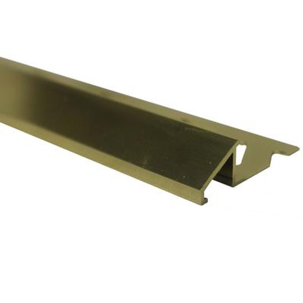 Aluminum Tile Reducer 3/8 Inch(10MM) - 8 Foot - Bright Brass - Pack of 10