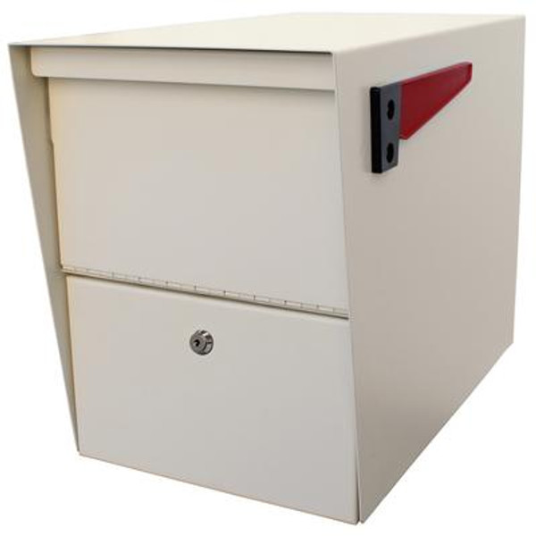 White Package Master Curbside Locking Mailbox