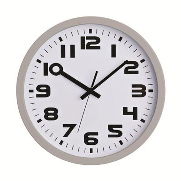 Sweep-12 inch Silver Sweep Wall Clock