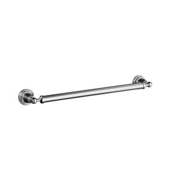 Pinstripe 18 Inch Towel Bar in Polished Chrome