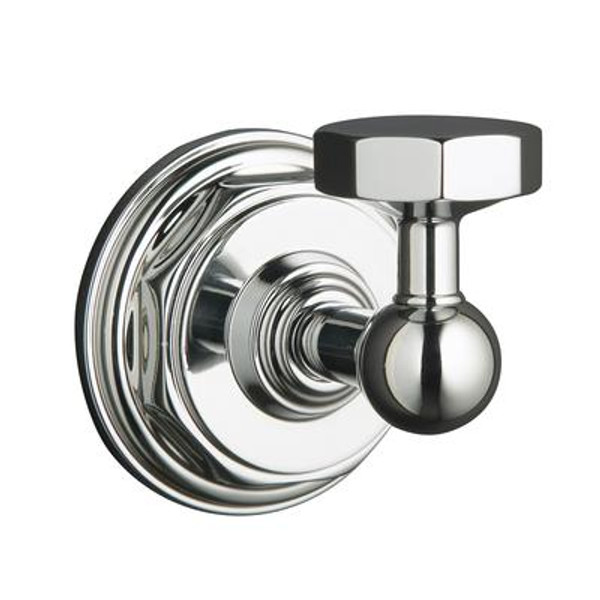 Pinstripe Robe Hook in Polished Chrome