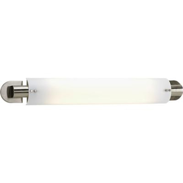 2-light Brushed Nickel Fluorescent Bath Light