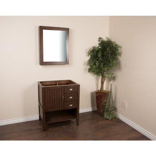 29 In Single Sink Vanity-Wood-Sable Walnut Cabinet Only