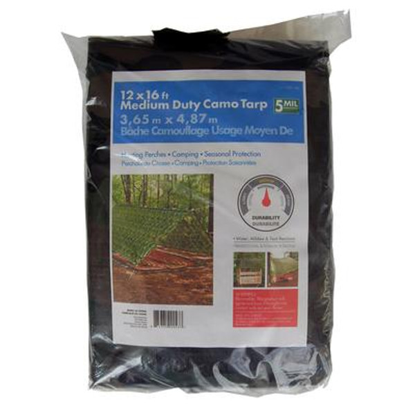 12x16ft Medium Duty Camo Tarp