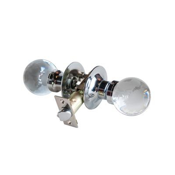 Globe Chrome Passive LED Door Knob