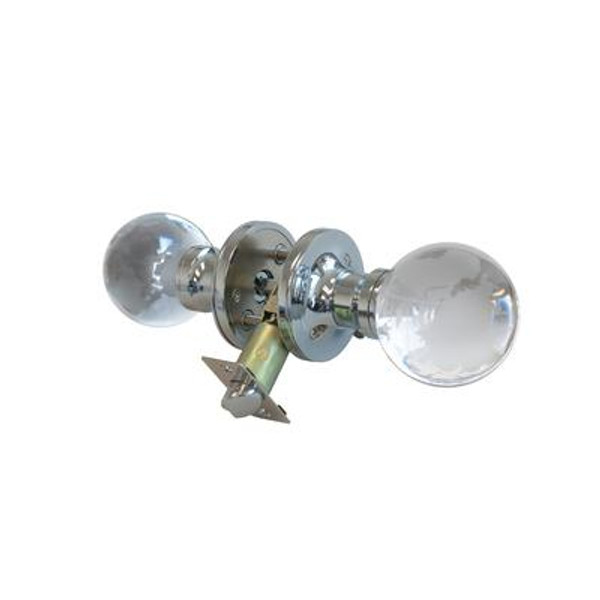 Globe Chrome Privacy LED Door Knob