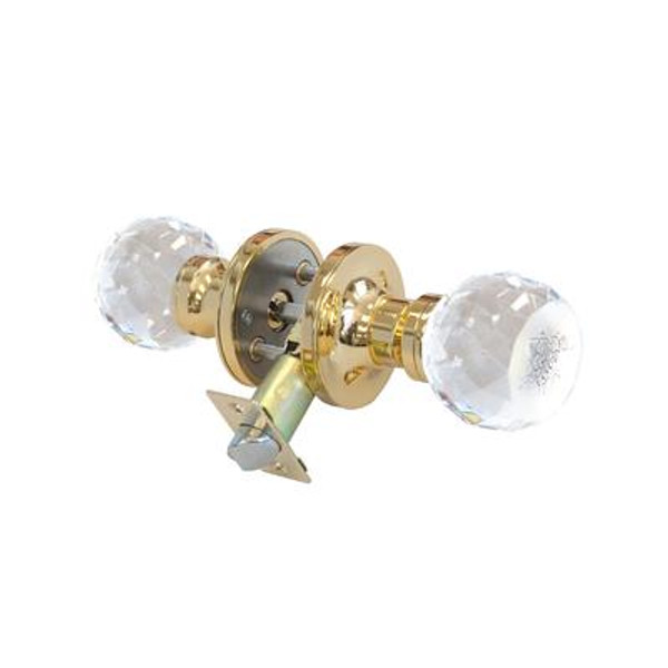 Love Rose Brass Privacy LED Door Knob