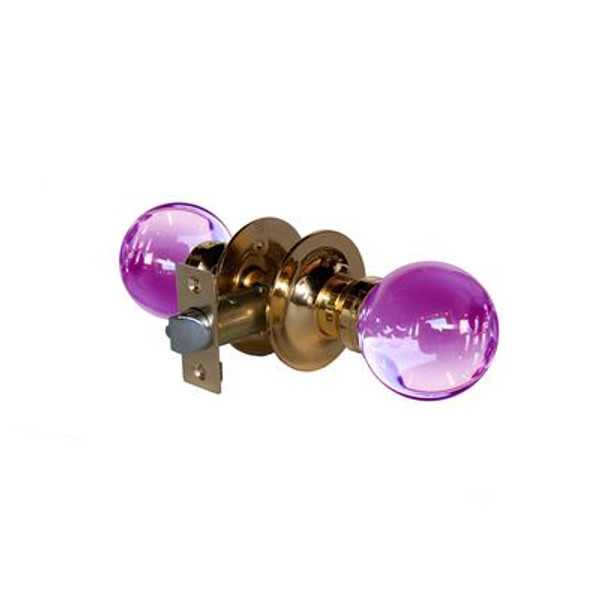 Plush Pinkett Brass Passive LED Door Knob
