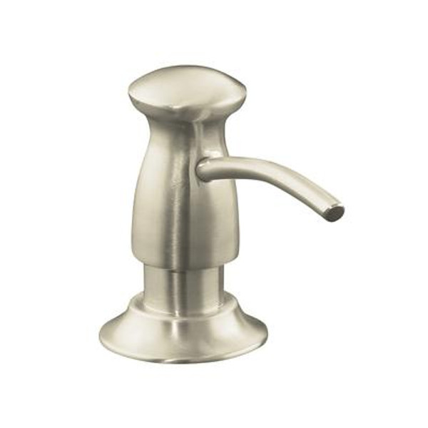 Soap/Lotion Dispenser With Transitional Design (Clam Shell Packed) in Vibrant Brushed Nickel