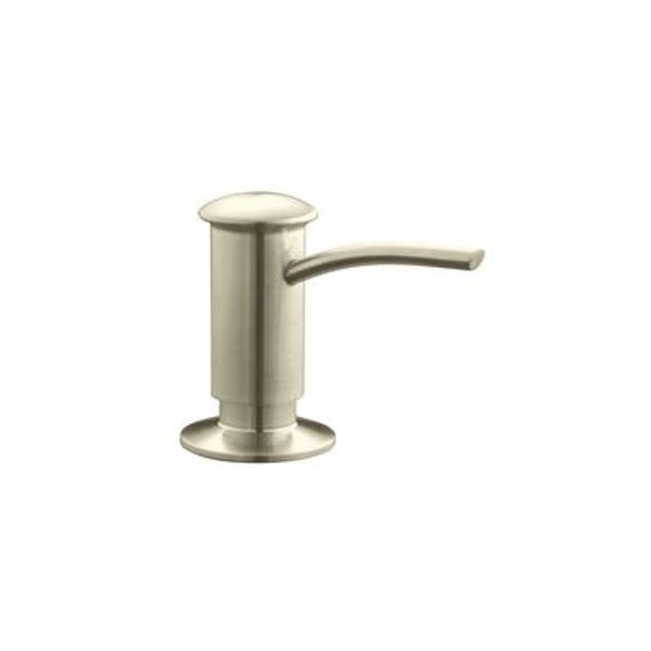 Soap/Lotion Dispenser With Contemporary Design (Clam Shell Packed) in Vibrant Brushed Nickel