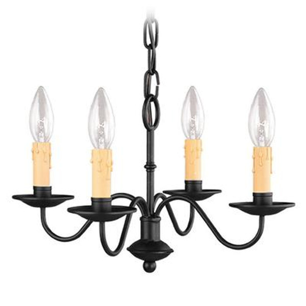 Providence 4 Light Black Incandescent Chandelier