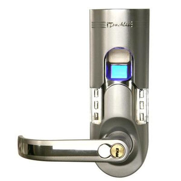 iTouchless Bio-Matic Fingerprint Door Lock Silver Color (Left Handle)