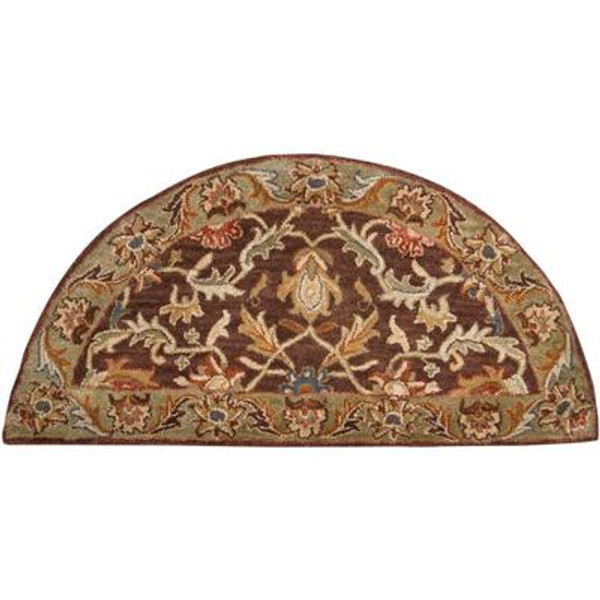 Brawley Chocolate Wool Hearth Accent Rug - 2 Ft. x 4 Ft. Area Rug