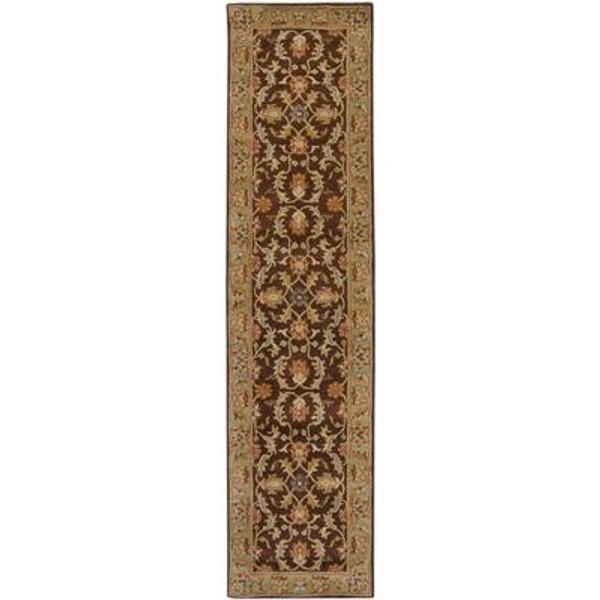 Brawley Chocolate Wool Runner - 2 Ft. 6 In. x 8 Ft. Area Rug