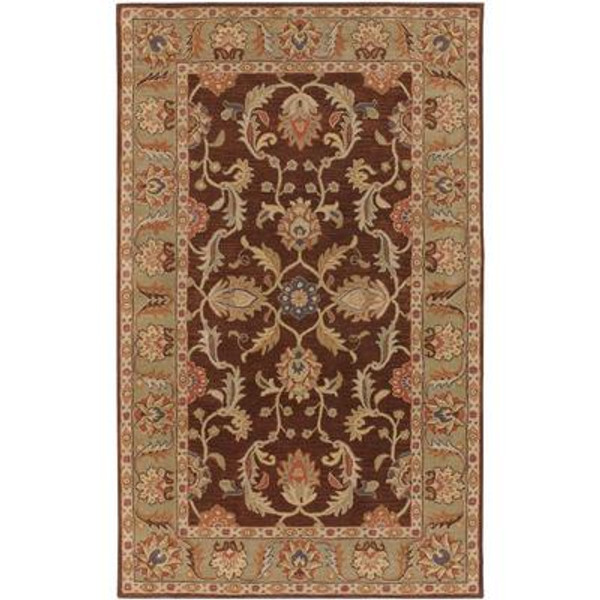 Brawley Chocolate Wool  - 4 Ft. x 6 Ft. Area Rug