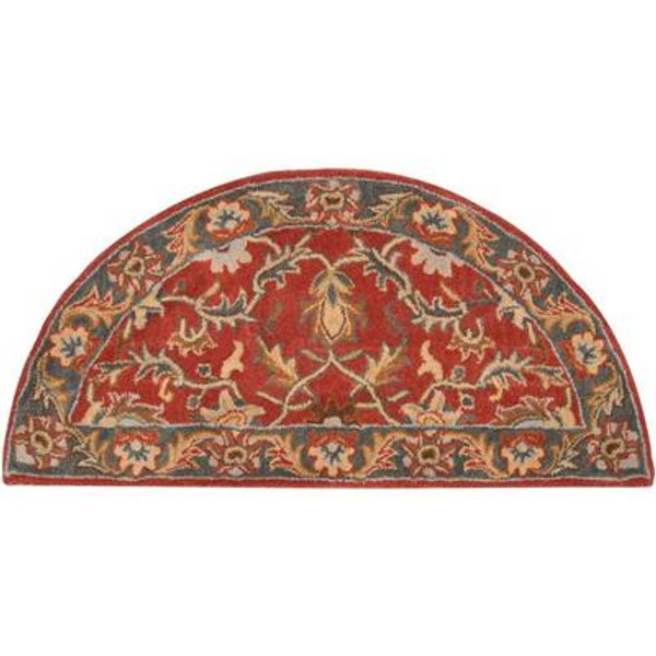 Bradbury Rust Red Wool Hearth Accent Rug - 2 Ft. x 4 Ft. Area Rug